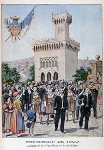 Der Pavillon von San Marino auf der Weltausstellung 1900, Paris, 1900 von Unbekannt