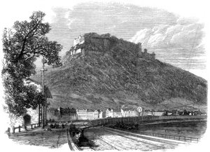Die sächsische Festung Königstein an der Elbe, bei Dresden, Deutschland, 1866 von Unbekannt