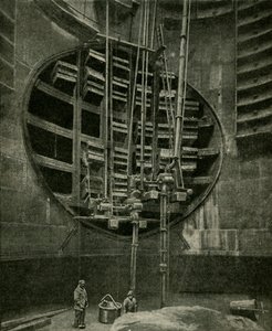 Der Schacht zum Eingang des Blackwall-Tunnels, 1901