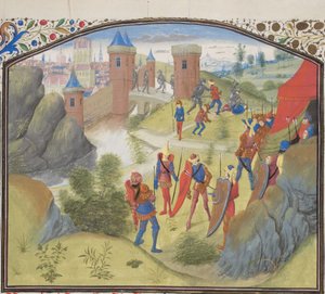 Die Belagerung von Antiochia. Miniatur aus der Historia von Wilhelm von Tyrus, 1460er