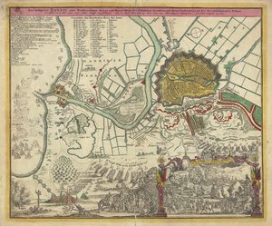 Die Belagerung von Danzig, 1734, 1730er von Unbekannt