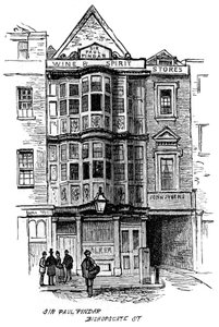 Das Sir Paul Pindar Wirtshaus, Bishopsgate Street, London, 1887 von Unbekannt