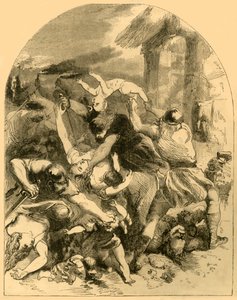 Die Schwester von König Sweyn, ermordet im allgemeinen Massaker an den Dänen durch die Sachsen 1002, ca. 1890 von Unbekannt