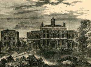 Das Pockenkrankenhaus, Kings Cross, im Jahr 1800, um 1876 von Unbekannt