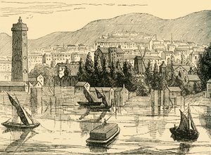 Die Südseite der Themse, aufgenommen von der Adelphi-Terrasse, 1770, um 1878