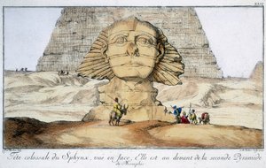 Die Sphinx, Ägypten, 1744 von Unbekannt