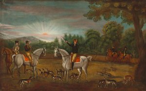 Der Beginn der Jagd, um 1800