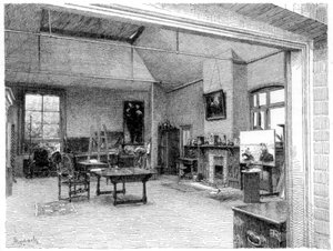 Das Studio, Ost, um 1880-1882