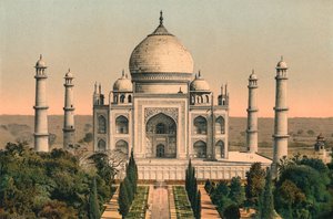 Das Taj Mahal in Agra, ca. 1895, 1904 von Unbekannt