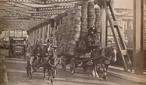 Die provisorische Brücke, um 1925 (1935)
