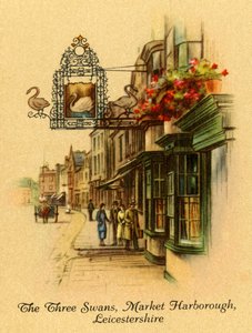 Die Drei Schwäne, Market Harborough, Leicestershire, 1939 von Unbekannt