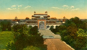 Das Grab von Akbar dem Großen alias Sikandra, Agra, um 1910 von Unbekannt