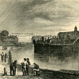 Der Burggraben, ca. 1872