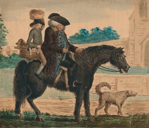 Der triumphale Einzug eines Peck-Laibs in Grandchester, ca. 1787 von Unbekannt