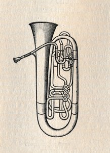 Die Tuba - Kontrabass-Tuba, 1895 von Unbekannt
