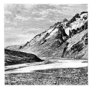 Das obere Karakash-Tal, China, 1895