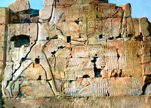 Der Sieg von Ramses II., Karnak, Ägypten, 20. Jahrhundert