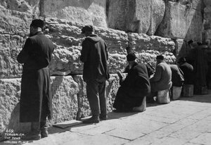 Die Klagemauer, Jerusalem, um 1920er-1930er Jahre