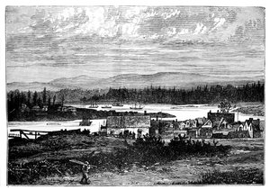 Die westlichen Vororte von Victoria, Vancouver Island, Kanada, ca. 1888 von Unbekannt