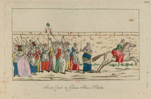 Der Frauenmarsch auf Versailles, 5. Oktober 1789 von Unbekannt