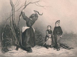 Die Holzfäller, um 1850 von Unbekannt