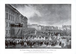 Der Thronaufstieg von Friedrich Wilhelm IV. von Preußen, 15. Oktober 1840, 1900 von Unbekannt
