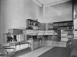 Die Wohnung von Ben Herzberg, New York. Entworfen von Howe und Lescaze, 1933