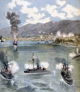Der Angriff auf Valparaiso, die chilenische Revolution, 1891