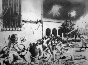 Die Bomben des Sampson-Geschwaders