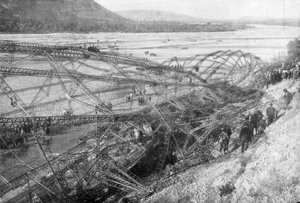 Das Wrack des Zeppelins LZ85 L45, 20. Oktober 1917 von Unbekannt