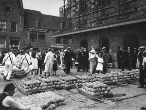 Der Käsemarkt am Freitag, Alkmaar, Niederlande, ca. 1934