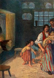 Die Kinder folgen ihr fröhlich, 1917 von Unbekannt