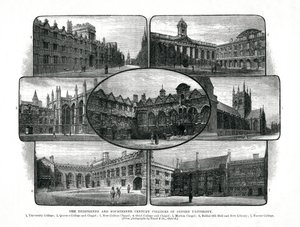 Die Colleges der Universität Oxford, 1895 von Unbekannt