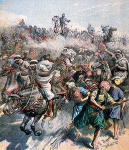 Der Tod von General Margallo, der Rifkrieg, Marokko, 1893 von Unbekannt
