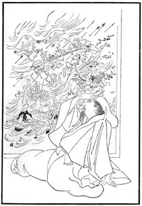 Der Tod von Kose no Hirotaka, 1886 von Unbekannt