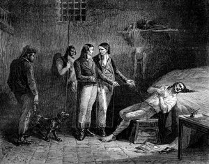 Der Tod des Marquis de Condorcet, 1794 1882-1884 von Unbekannt
