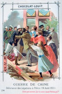 Die Befreiung des diplomatischen Personals in Peking, China, Boxeraufstand, 14. August 1900