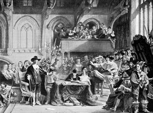 Der berühmte Prozess von Karl I. in der Westminster Hall im Januar 1649, ca. 1905 von Unbekannt
