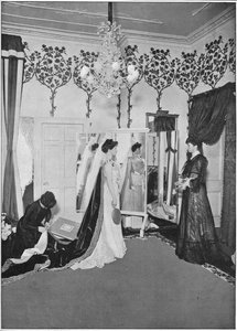 Die letzten Handgriffe einer Schneiderin, London, ca. 1901 von Unbekannt