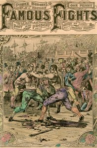 Der erste Kampf zwischen Tom Spring und Jack Langan, 1824, spätes 19. oder frühes 20. Jahrhundert