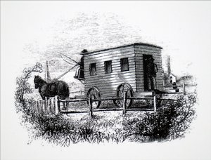 Der erste von George Stephenson gebaute Personenwagen von Unbekannt