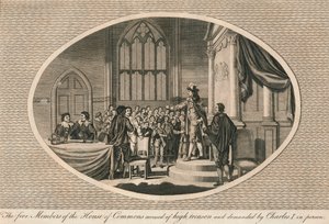 Die fünf Mitglieder des Unterhauses, die des Hochverrats beschuldigt wurden, 1642-1793