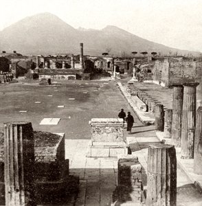 Das Forum von Pompeji, Italien, 1894 von Unbekannt
