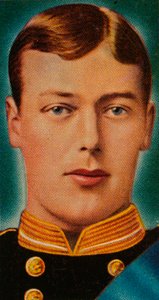 Der zukünftige König George V als Sub-Lieutenant in der Royal Navy, ca. 1880er, 1935