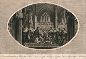 Die große Krönung von Heinrich VI. von England in Paris, 1431, 1793 von Unbekannt