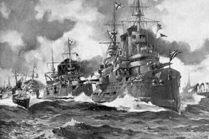 Die große russische Flotte dampft zum letzten Mal aus, Russisch-Japanischer Krieg, 1904