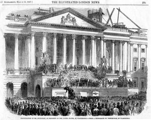 Die Amtseinführung von James Buchanan als Präsident, Washington, 1857 von Unbekannt