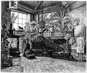 Das größere Atelier von Hans Makart, Wien, Österreich, um 1880-1882 von Unbekannt