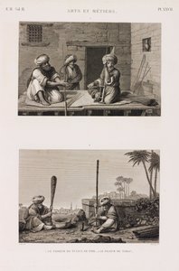 Der Hersteller von Pfeifenstielen, der Tabakzerkleinerer