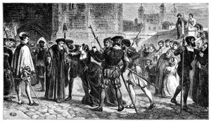 Das Treffen von Sir Thomas More (1478-1535) und seiner Tochter Margaret, 19. Jahrhundert von Unbekannt